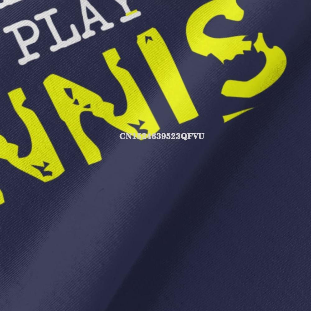 Černé I Love Play Tennis Pánské Pánské Trička na míru Anglický styl Pánská Trička Měkká bavlna HipHop Potisk Košile