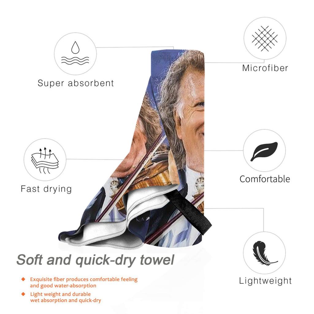 Andre Rieu Best Of Andre Rieu Serviette de Plage Microfibre Douce Séchage Rapide Absorbante Serviettes Rapides Pour le Bain