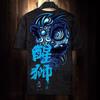 New Year Pattern T-Shirt Men Women Chinese Lion Dance 3D Printed Tees Casual Street O-Neck Tops Short Sleeve Loose T-Shirts
