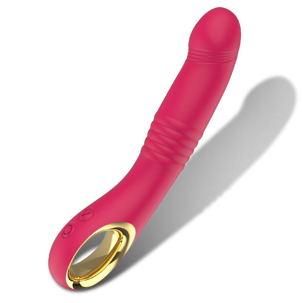 Vibrating Dildo AV Stick Telescopic Push Massage Vibrator Silicone Material Dildo Massage Female Masturbation Sex Toys, 10 Mode Adult Toys For Couples