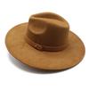 Suede Jazz Hat Children'S British Vintage Flat Edge Woolen Hat Felt Hat Hipster Top Hat