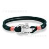 Stainless Steel Adjustable Mini Horseshoe Buckle Men'S Captain Rope Bracelet Couple Anchor