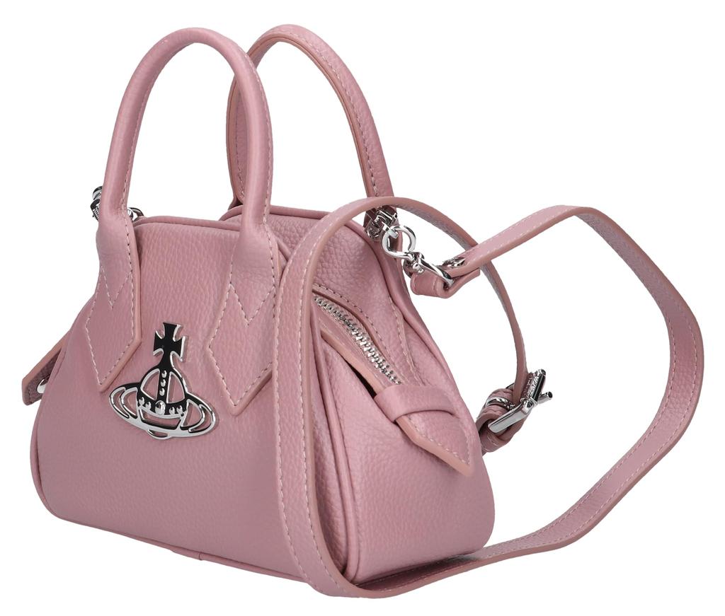 Vivienne Westwood PU Grain Mini Yasmine Shoulder Bag In Pink Grain (5C010006W S000D) (PU G402)