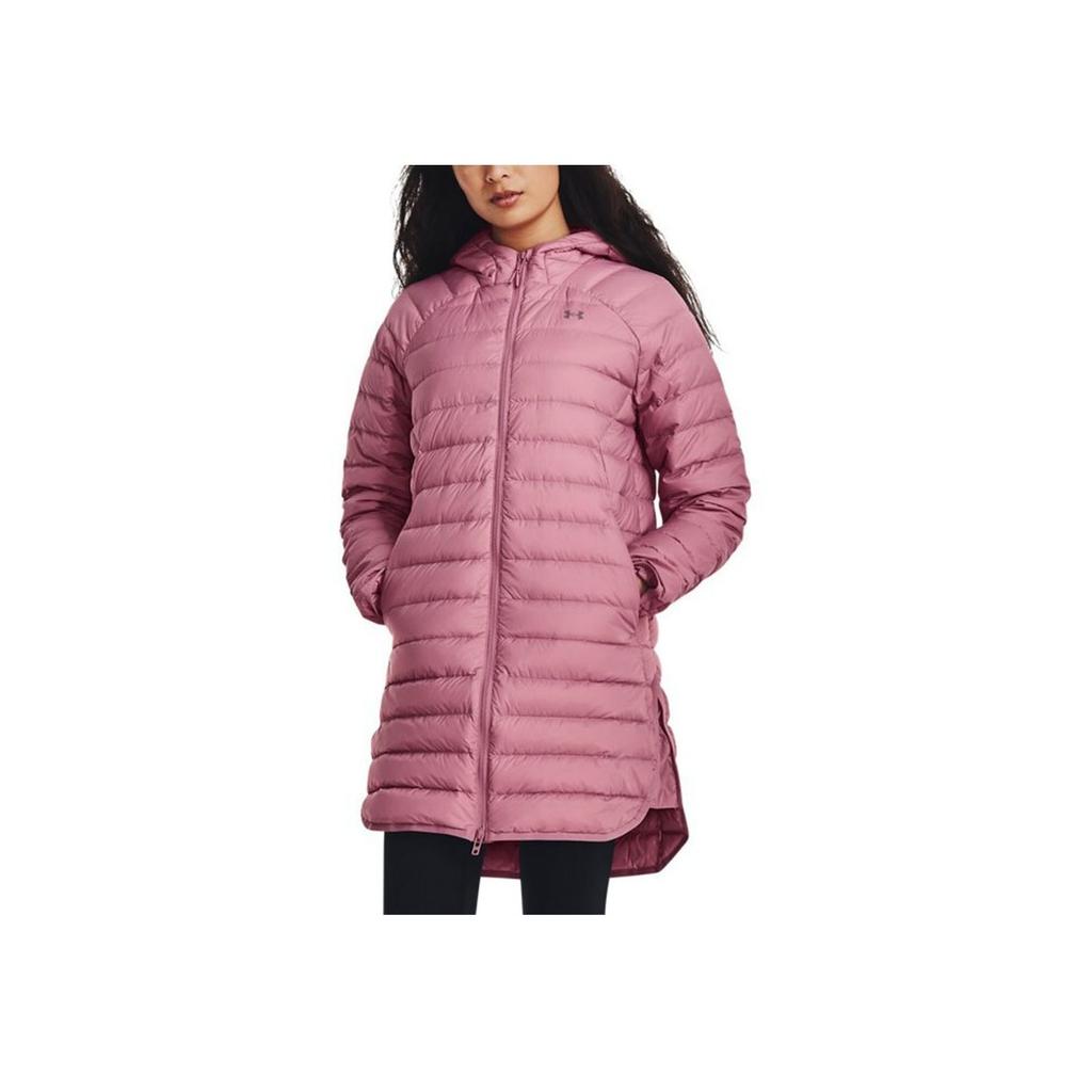 Under Armour Storm Armour 2.0 Mid-Length Hooded Down Jacket Women Outerwear Pink 1372649-697