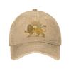 Emblema Persiano Leone e Sole Cappellino da Baseball Lavato y2k Carino Sole Hip Hop Cappelli Estivi Unisex-Adolescenti Corsa Hippie Cappellini da Baseball