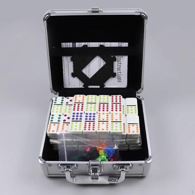 Double Six Dominoes Set,Classic Blocks Game,91Tiles,Educational Toy,Classroom Set,Dominoes Board