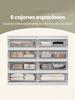 Vasagle Chest of Drawers, Sideboard with 8 Drawers, Bedroom Wardrobe, 40 X 119.4 X 97.5 Cm, Modern, White
