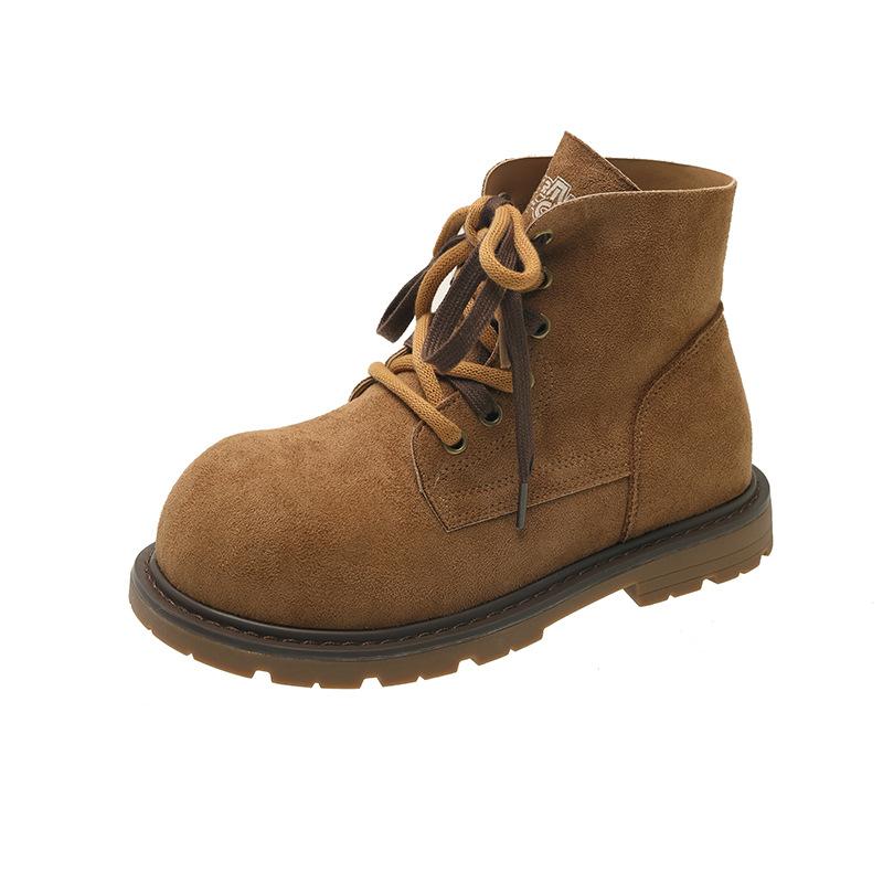 Women's Thick Sole Heightening Thin Fall and Winter Lightweight Outdoor Hiking Non-slip Cushioning Fashion Versatile Sports and Leisure Martin Boots