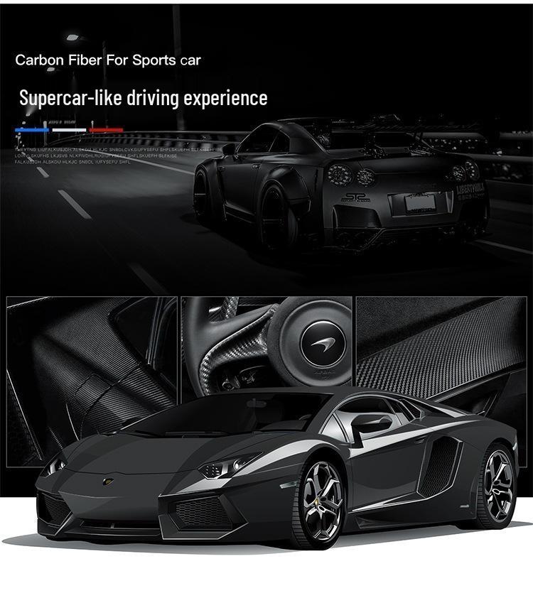 Carbon Fiber & Leather Steering Wheel Cover for BYD Yuan 22 EV/Pro New Energy Vehicles