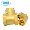 Brass Horizontal Check Valve, One-Way Backflow Preventer DN20, for Water Pumps and Pipes