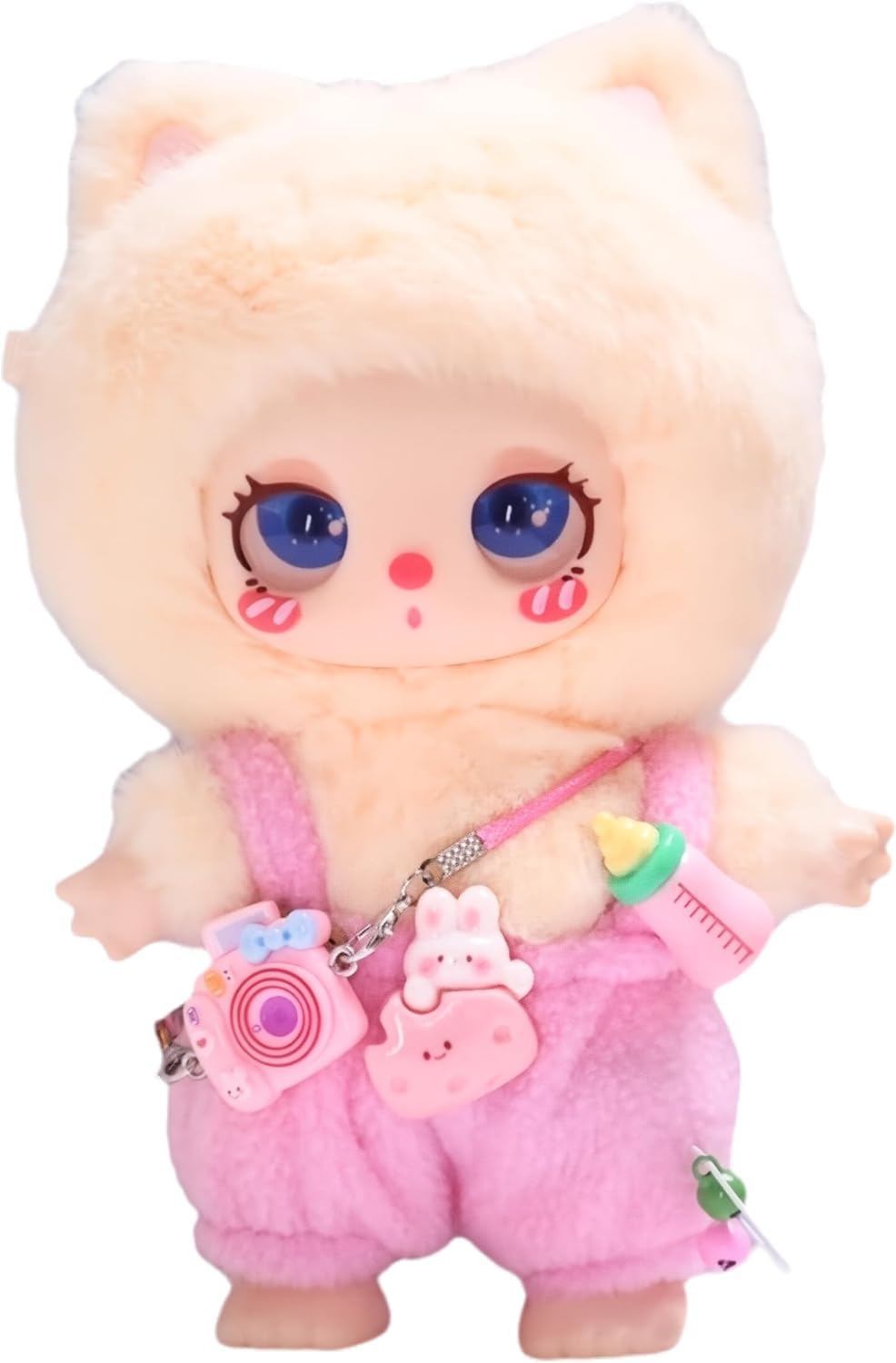 

Doll Outfit Set Liila (1st-4th Generation, 15-17cm) Pink Camera Accessory Soft Material & Exquisite Details Doll Outfit (Doll Sold Separately)