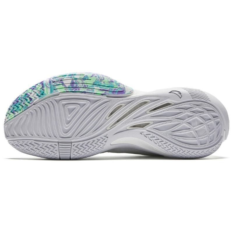 Anta Men Shunxi 1V2 Pool Party Nitro Tech Basketball Shoes White Blue 912431110Q-3