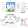 Digital Refrigerator Thermometer with Dual Wireless Sensors High Low Temperature and Humidity Monitoring Alarm