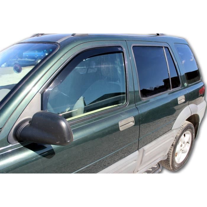 Déflecteurs d'air - J&amp;J AUTOMOTIVE - Heko - Fumé - Pour Land Rover Freelander 1998-2006 - Installation facile