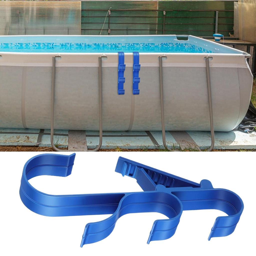 2pc Universal Pool Equipment Storage Hooks, Adjustable Waterproof Wall Bracket, Sturdy Organizer For Telescopic Poles L eaf Rake