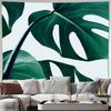 Tropisches Monstera-Blatt Wandteppich Wandbehang Botanische Natur Dekoration Dschungel Zimmer Ästhetik Grünpflanzen Wandkunst Bohemian Wohnkultur