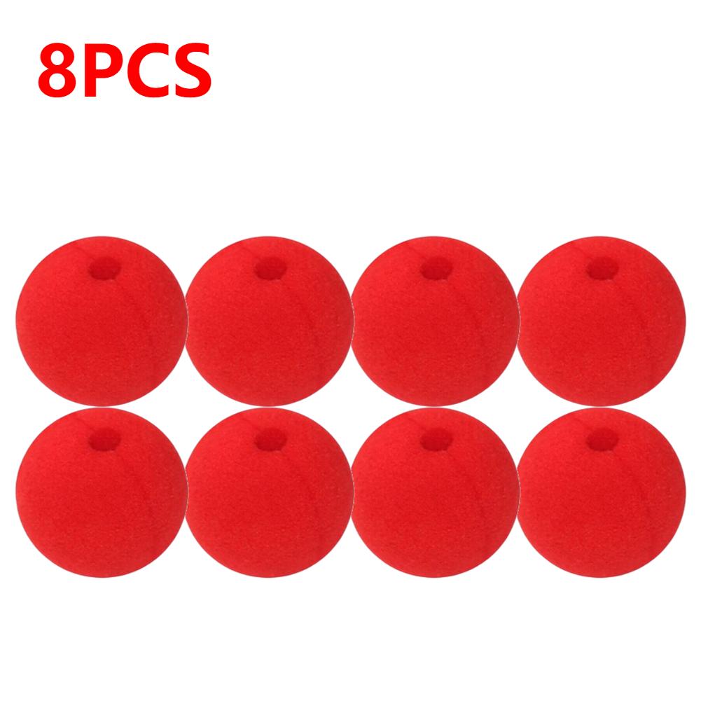 1-10 SZTUK 50mm Czerwony Gąbczasty Nos Klovna Kula Impreza Halloweenowa Clown Cyrk Magiczny Rekwizyt Komiksowy Cosplay Kostium Makijaż Dzieci Dorośli