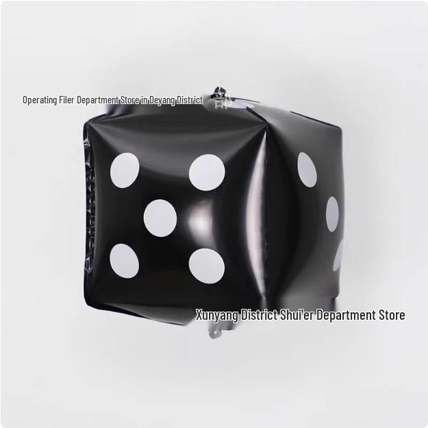 Würfel Kartenspiel Anzug Aluminiumfolienballons - Partydekorationen in Pik, Herz, Kreuz, Karo Formen