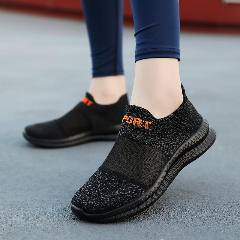 Мужские удобные ультрамягкие и дышащие кроссовки на шнуровке для женщин 44 белый/серый — фото 6