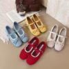 Gentle Fairy Mary Jane Shoes 2025 New Spring and Summer French Single Shoes Shallow Mouth Height Increase Versatile Ballet Shoes