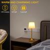 Dimmable Table Lamp Decorative Reading Light Touch Control Rechargeable Sleeping Light Vintage Atmosphere Light for Home Decor
