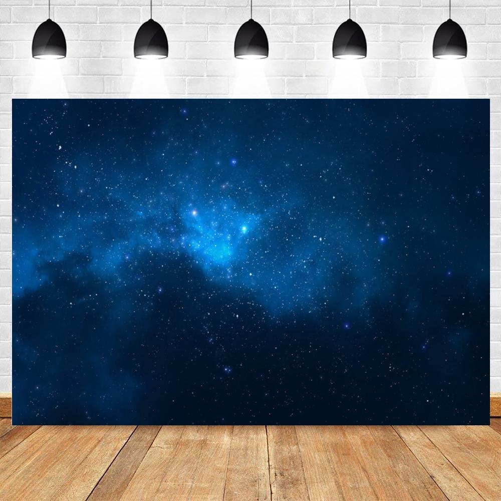 Cosmic Galaxy Backdrop Starry Sky Milky Way Stars Universe Space Theme Photo Background Baby Shower Birthday Party Decor Banner