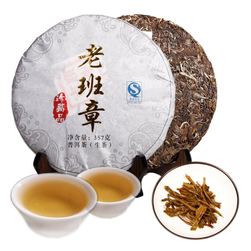 357g Handmade Tea Puer Tea Raw Tea Puerh Tea Cake Ancient Tree Tea Lao Ban Zhang