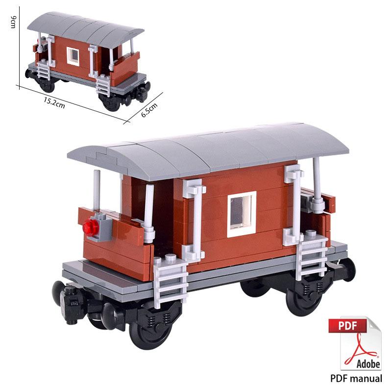 Idee Esperte Creative Città Natale Retro Carrozza Turistica Carro Armato Treno MOC Espresso Ferroviario Mattoncini Blocchi da Costruzione Giocattoli