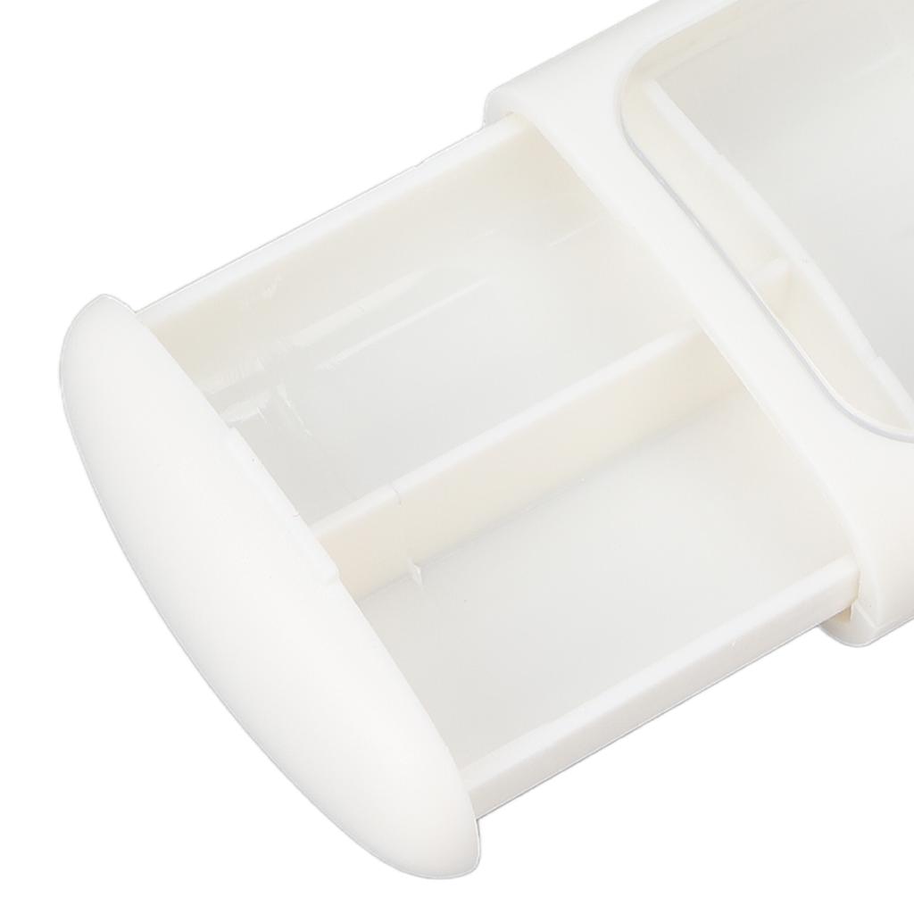 Smart Pill Dispenser Portable Automatic 2 Grids Pill Organizer with Alarm Reminder for Travel Home Use