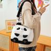 Cute Cartoon Panda Doll Bag Girl Heart Student Crossbody Bag Large Capacity Storage Double Shoulder Small Schoolbag