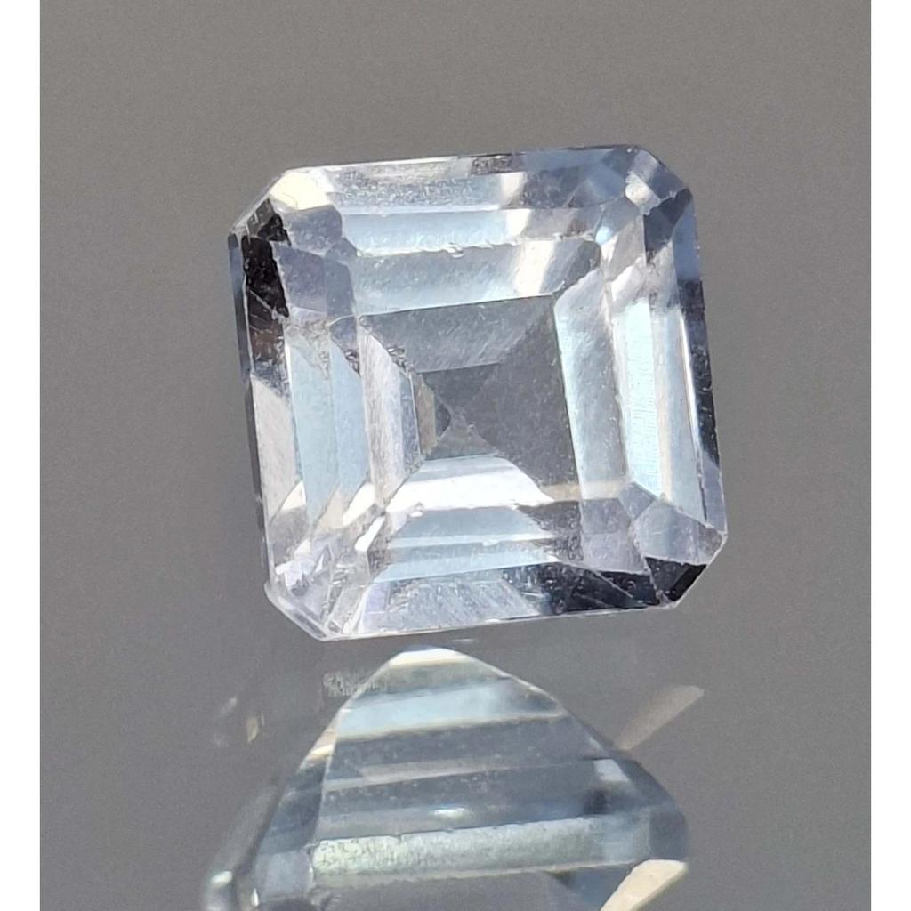 Natural Sky Blue Aquamarine 7-9 Ct Asscher Cut Certified Fabulous Gemstone