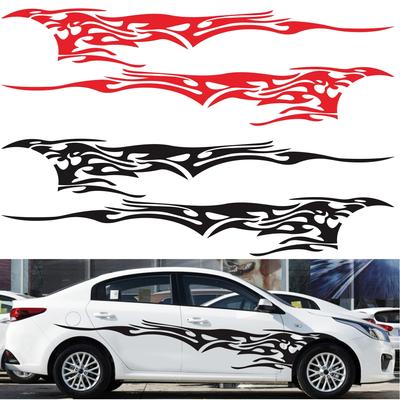 Stylish Car Vinyl Decal Graphics Side Flame Element Stickers Body GenericRacing Decal Sticker Auto Car Accessories Sport