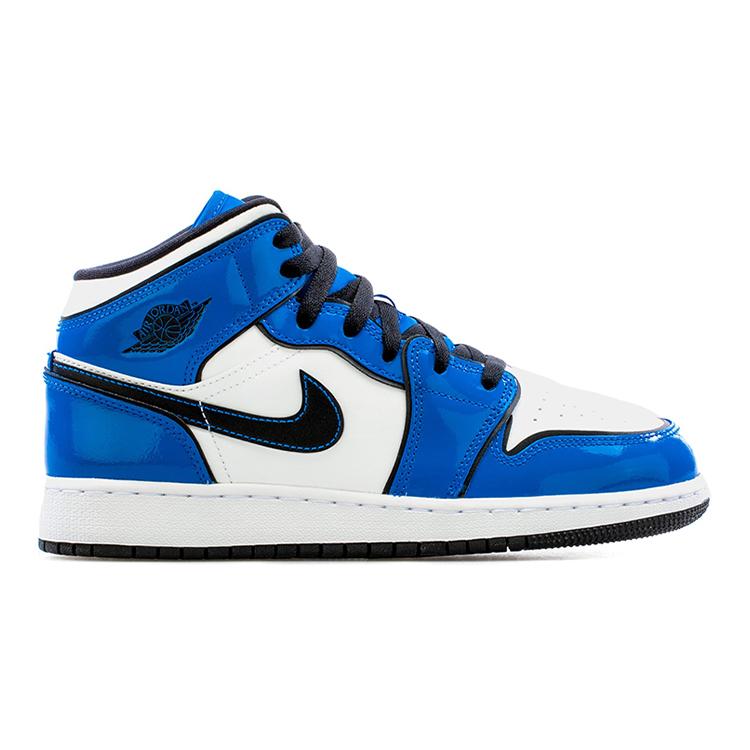 New Jordan 1 Mid Signal Blue GS BQ6931-402
