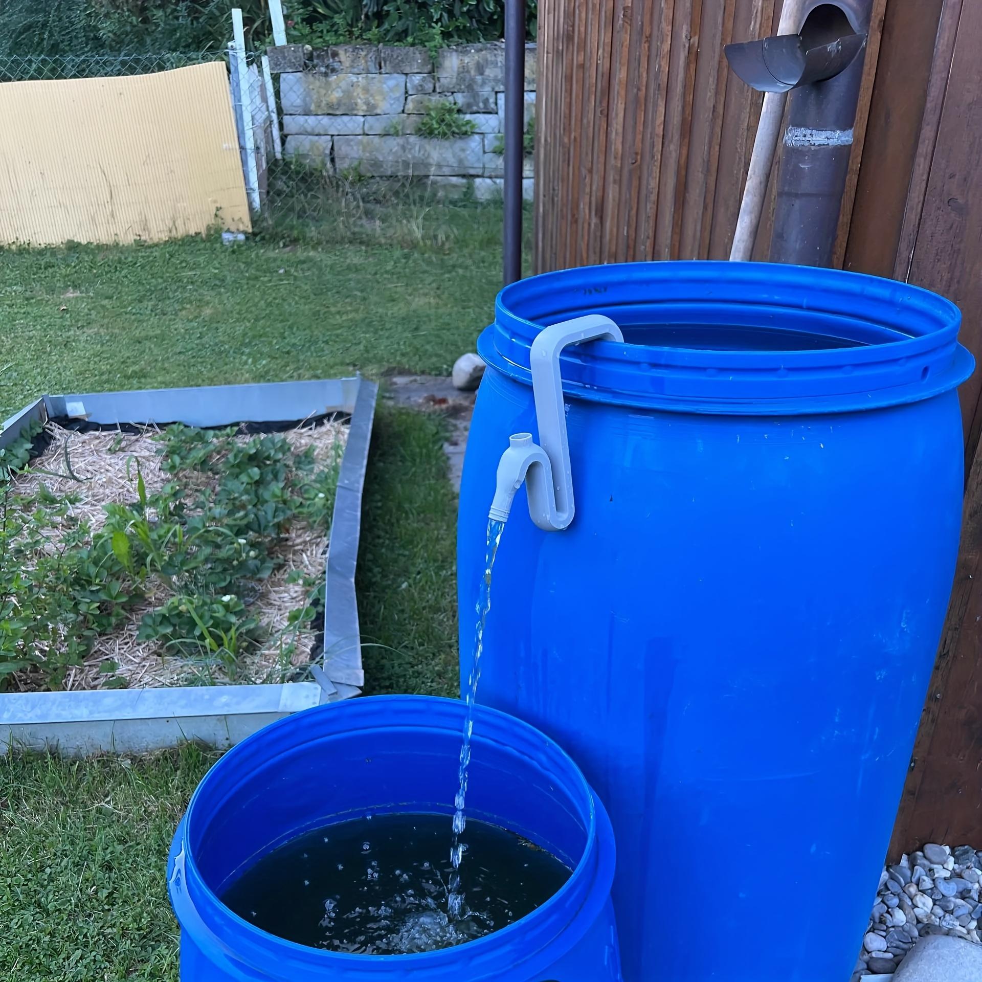 Rainwater Transfer Overflow Kit- Self-Priming Siphon Hose Set, Easy Automatic Drainage and Filling- Emergency Flood Prevention nero