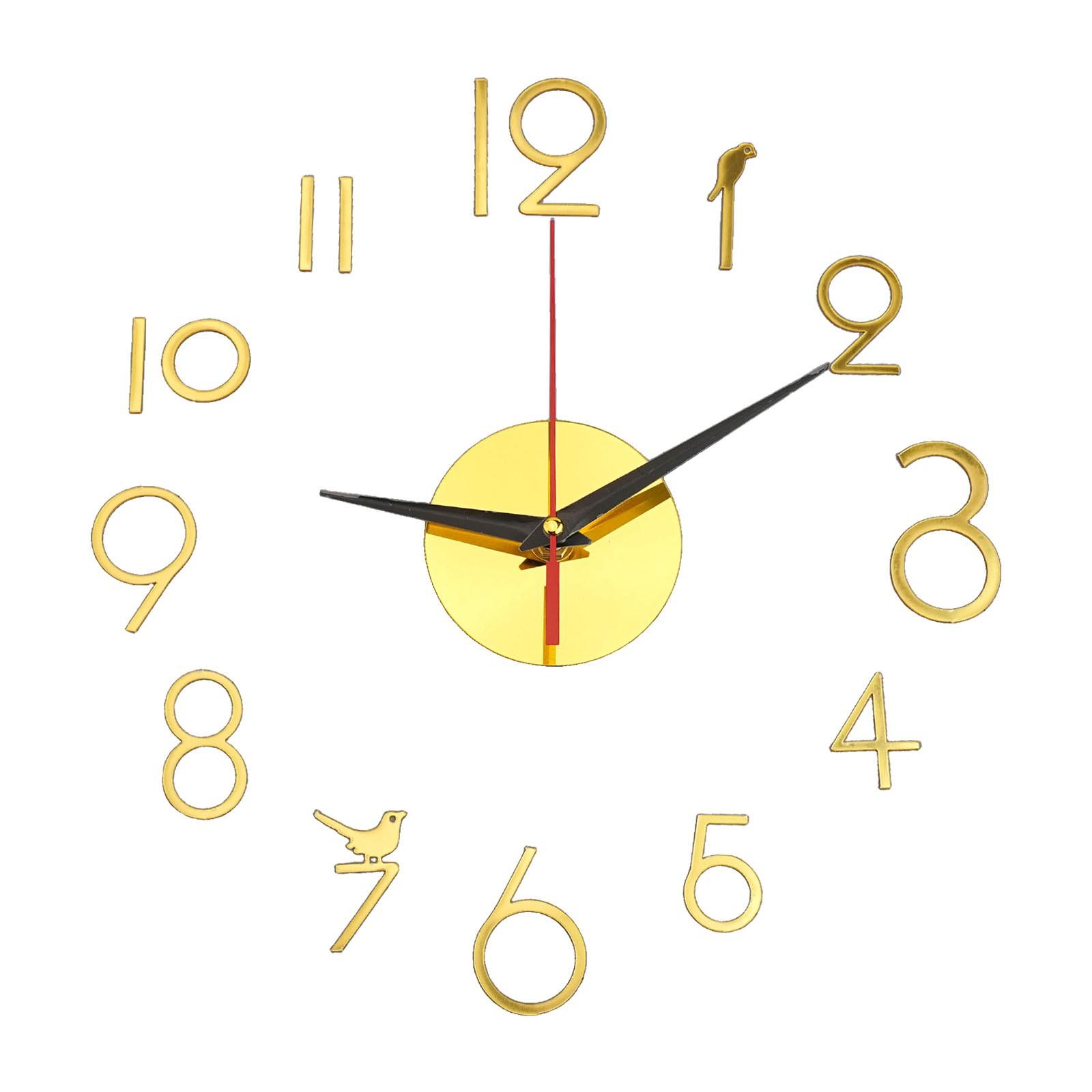 

Настенные часы без батареек 3,5 часовая стрелка 60 см диаметр золотой