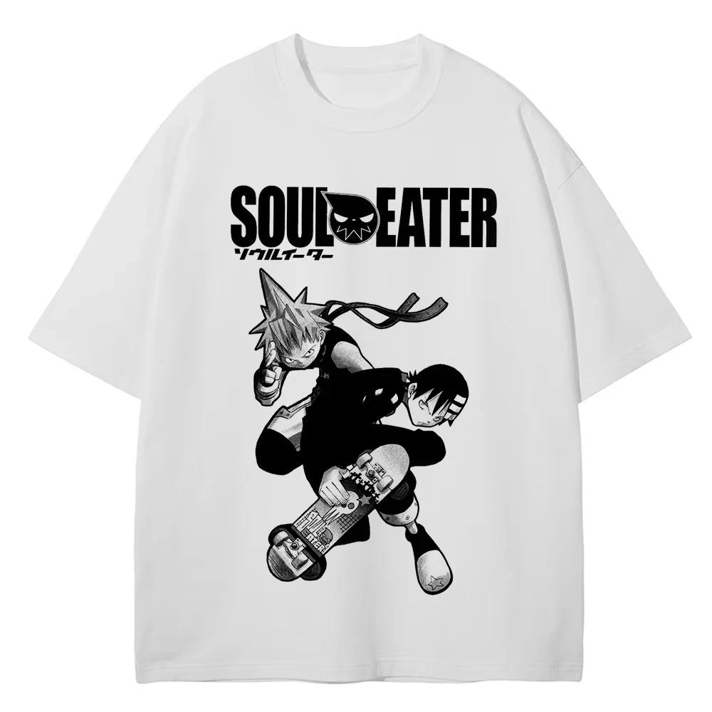 Nowa koszulka Manga Soul Eater MAKA ALBARN SOUL EATER Męska Damska Odzież Wysokiej Jakości Bawełna Lato Krótki Rękaw T-shirt Casual Modny