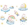Cute rabbit wall stickers princess room layout ins cartoon stickers children's room wall decoration XY6028