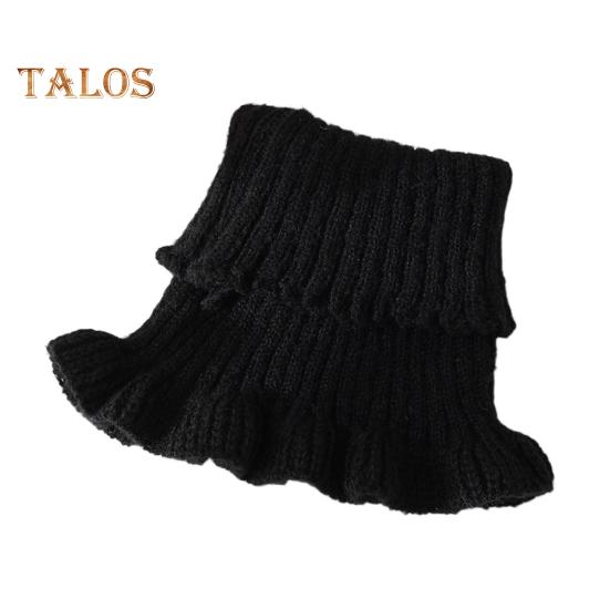 

Женский шейный платок, однотонный, с прозрачной отделкой, с имитацией воротника, вязаный, теплый, стильный, утеплитель для шеи, универсальный аксессуар для одежды чёрный