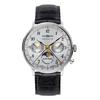 LZ 129 Hindenburg Mondphase 3 ATM Wasser Mineral Silber [ZEPPELIN] Herrenuhr, Quarz, Widerstandsfähig, Glas, Zifferblatt, 7037-1 [Gebraucht]
