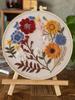 4 Pack Flowers DIY Stitches Kit with Embroidery Hoop Embroidery Stitches Practice Kit for Beginners Gift for Craft Lovers