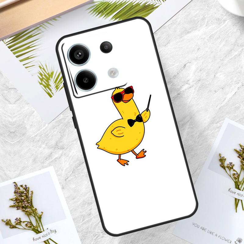 Funny Cartoon Duck Case For Xiaomi Redmi Note 13 14 Pro 12 11 10 15 Pro Plus Redmi 15 10C 12C 13C 14C 15C Cover