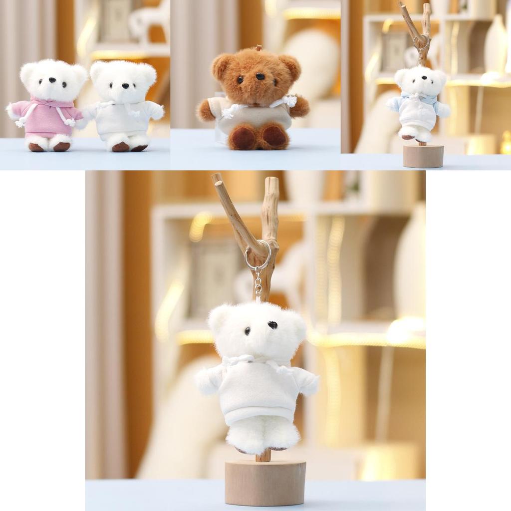 Plush Bear Keychain With Soft Short Plush For Cute Bag Decor And Gift For Kids