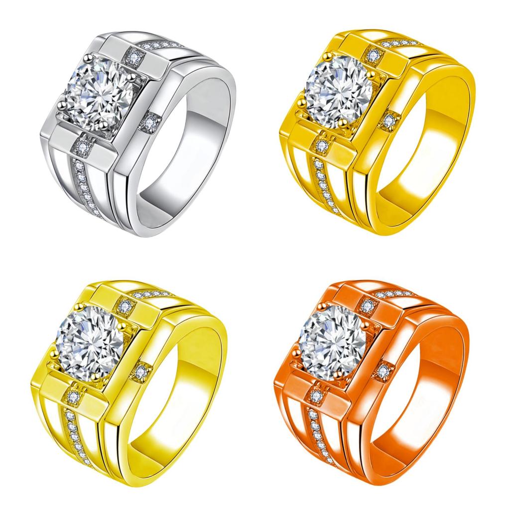 Men’s Fashion Statement Ring - Domineering Diamond Engagement Band