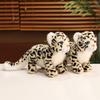 38/48cm Realistic Snow Leopard Plush Toy Stuffed Animal  Cute Companion Decor  Soothing Cuddly Doll  Perfect Graduation Gift