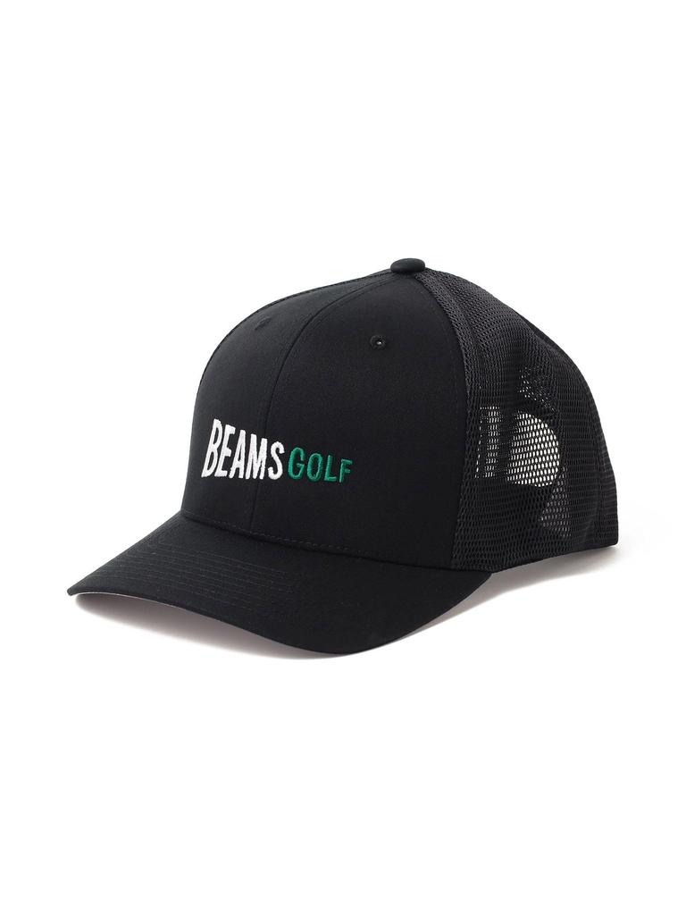 Beams Golf A-FLEX Mesh Flag Logo Cap, Black - 81411106412
