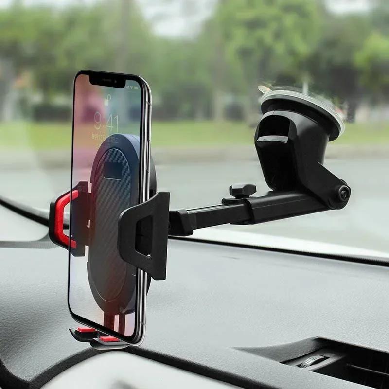 Sucker Car Phone Holder Mount Stand GPS Telefon Mobile Cell Support For Xiaomi Huawei IPhone 12 11 Pro Max X 7 8 Plus Amagi