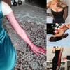 1Pc 70cm Sheer Tulle Gloves Photo Shooting Supplies Ultra Thin Long Gloves for women