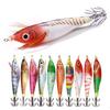 5Pcs Artificial Hard Baits Shrimp Lures Baits 9.6g Cuttlefish Hook Fishing Lures Glow Squid Jig Glow Jig Hook