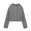 Ur Za Cos 2022 Autumn and Winter European and American Style New Women Houndstooth Short Suit Set 2010911 064