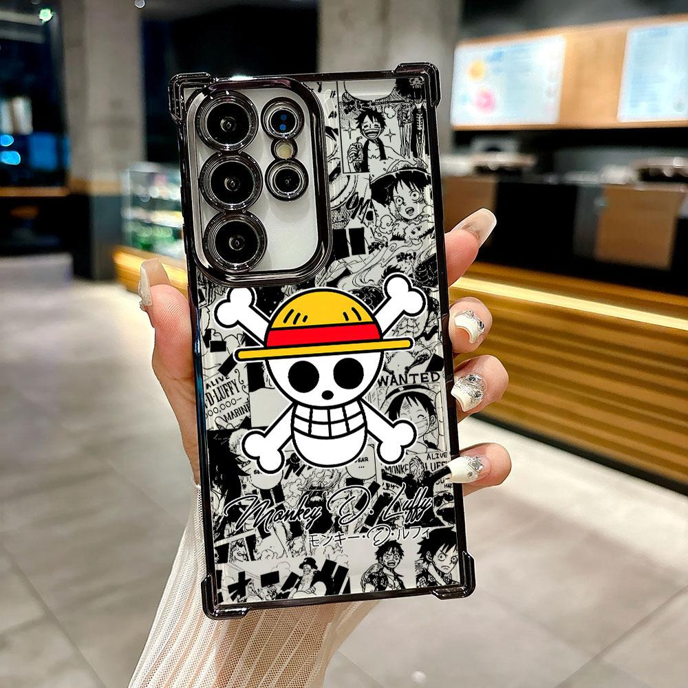 Anime Logo One Pieces Luffy Coque For Galaxy S26 Ultra Phone Case For Samsung S26 S25 S24 S23 S21 Ultra S20 FE S25 Plus 5G Cover